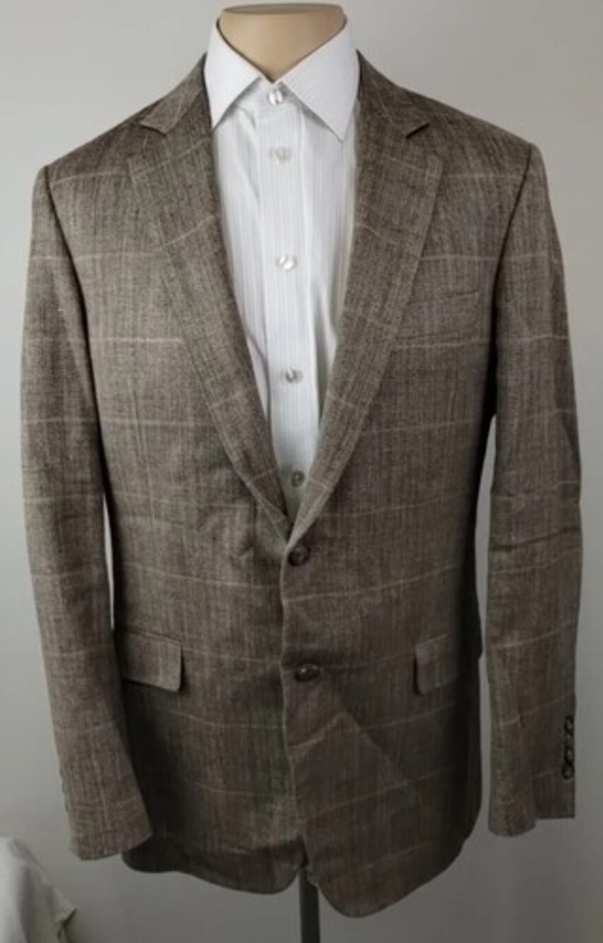 Brooks Brothers Fitzgerald Ethomas Wool Silk Linen Mens 2 Button Sport Coat 40R